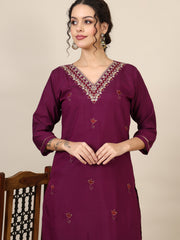 13-beautiful embroidered kurta with pant & jecquard with print dupatta